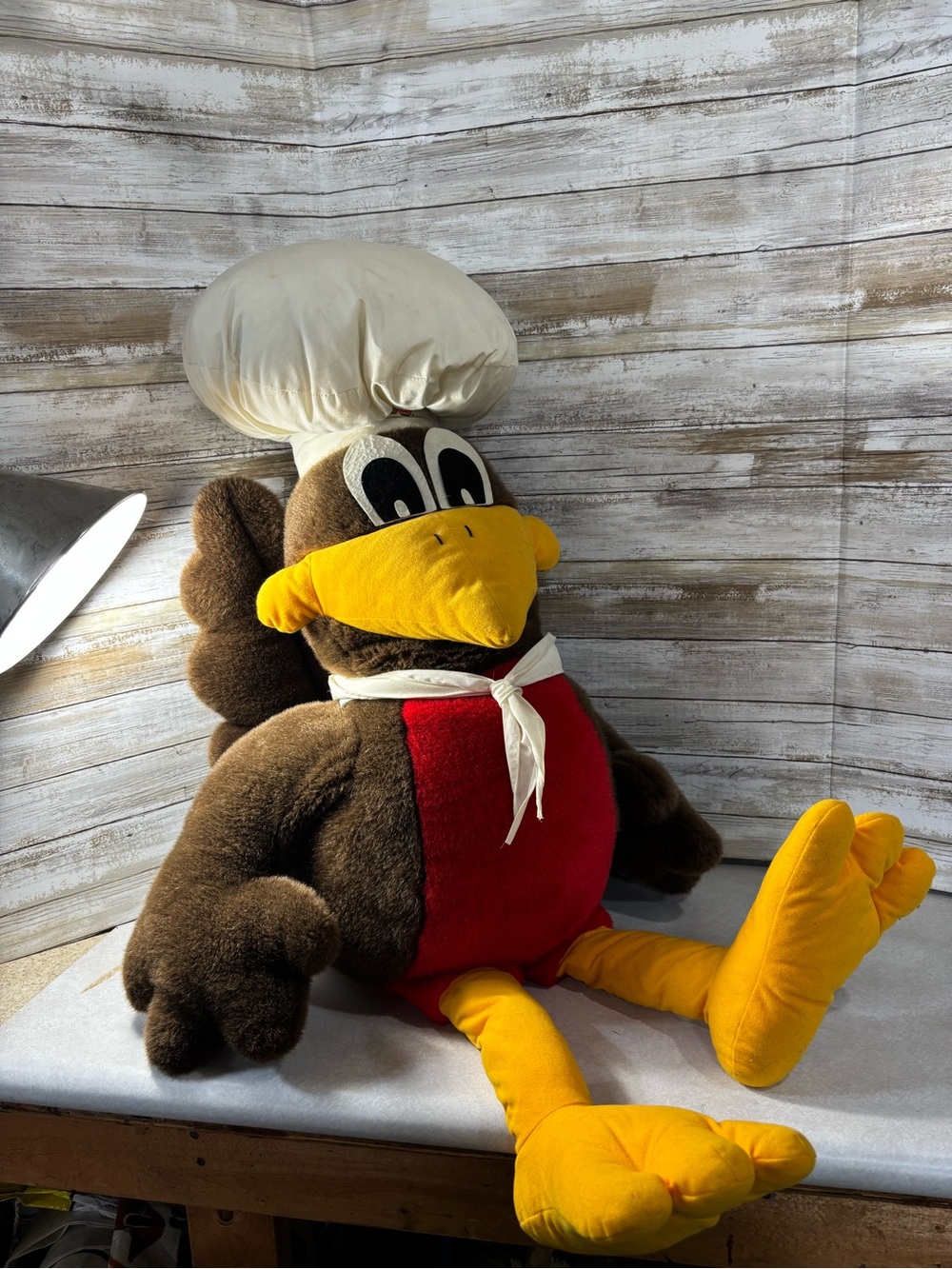 Large vintage Robin’s Donuts Robin plush